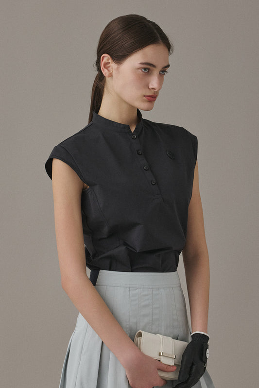 AIRY SLEEVELESS TOP - Black