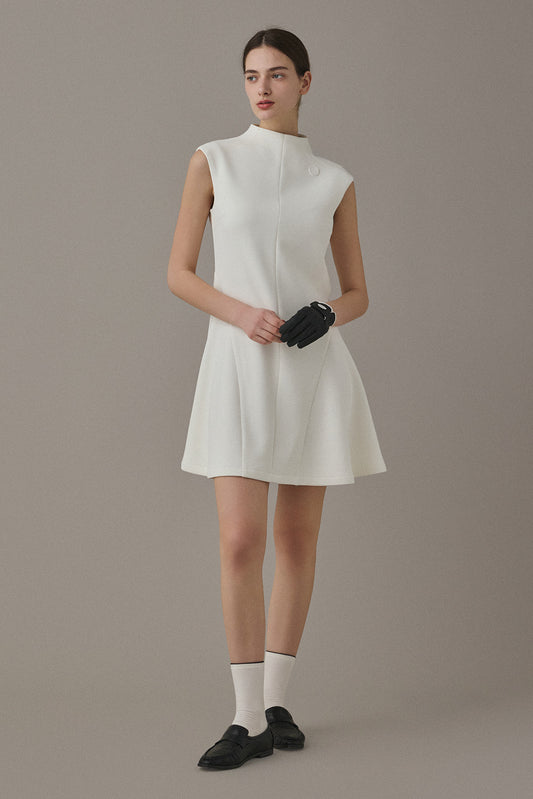 FLOATING MINI DRESS - White