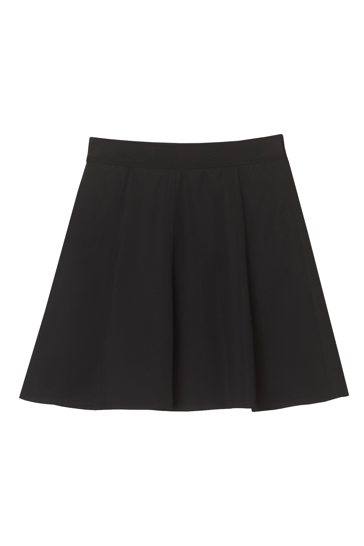 MINIMAL FLARE SKIRT - Black