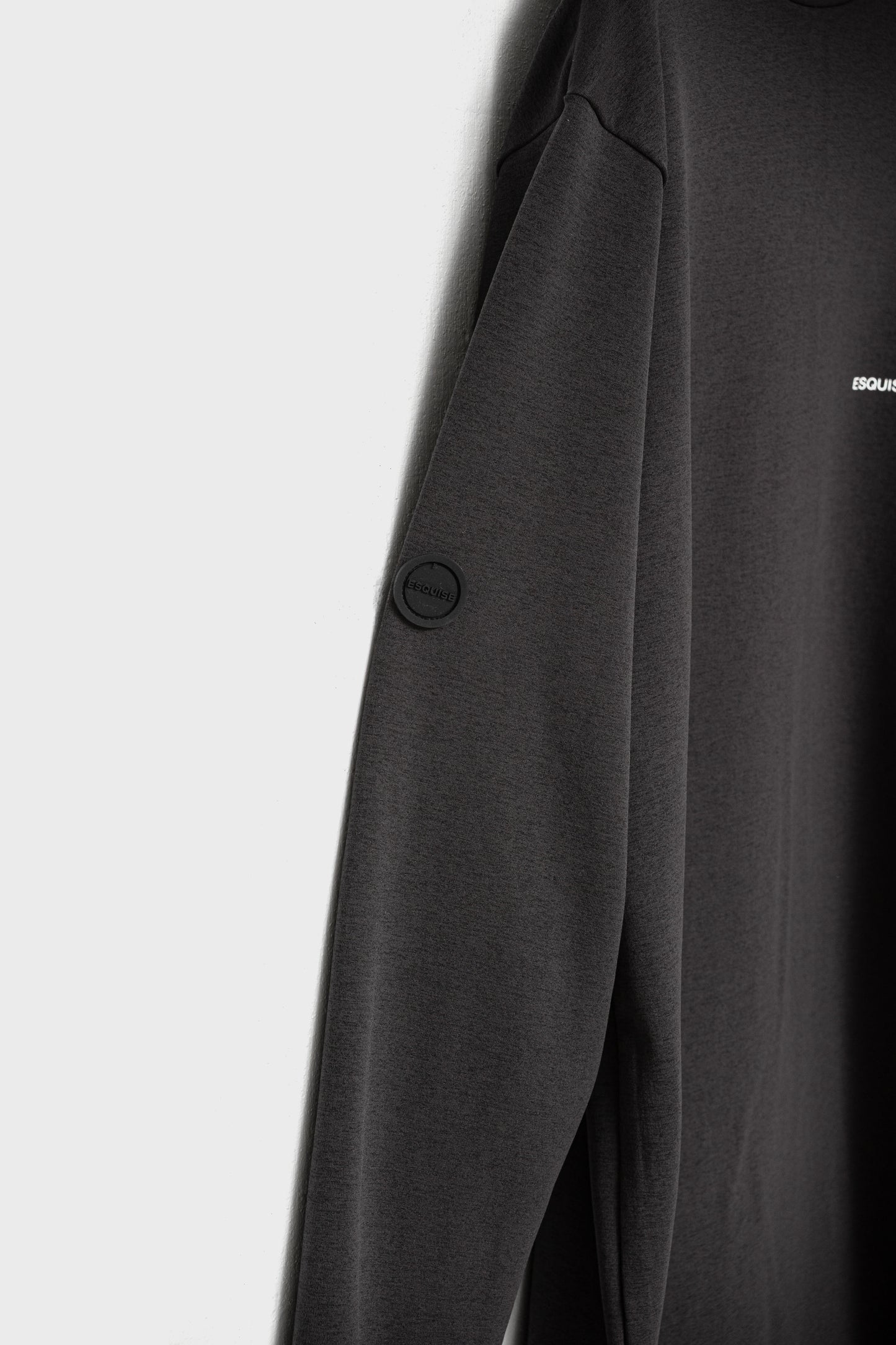 RELAXED STRETCH MOCKNECK - Charcoal