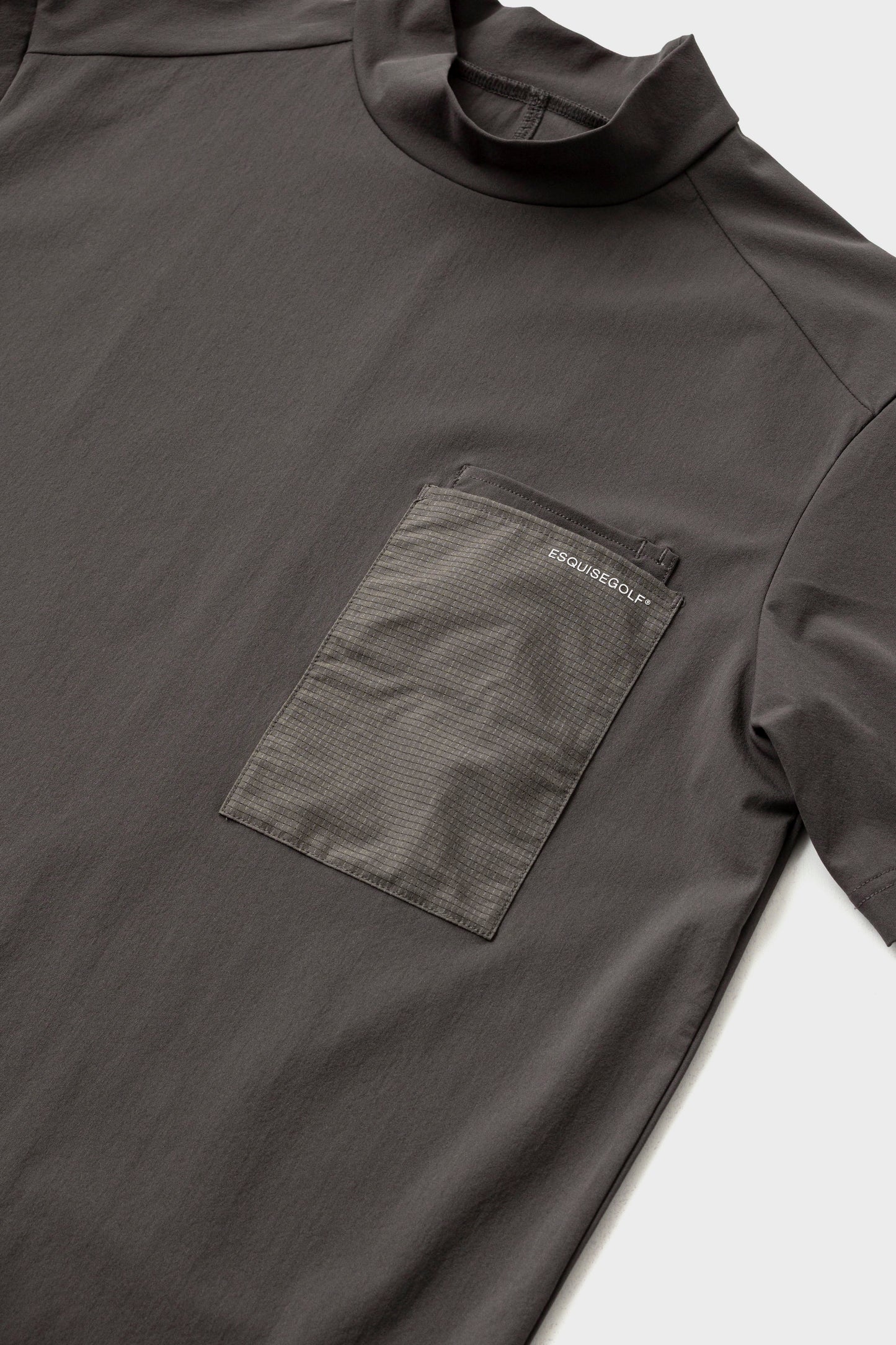 UTILITY POCKET MOCKNECK - Charcoal