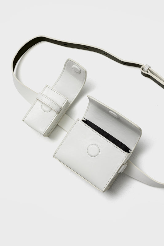 DUO FORMS WAIST BAG - White