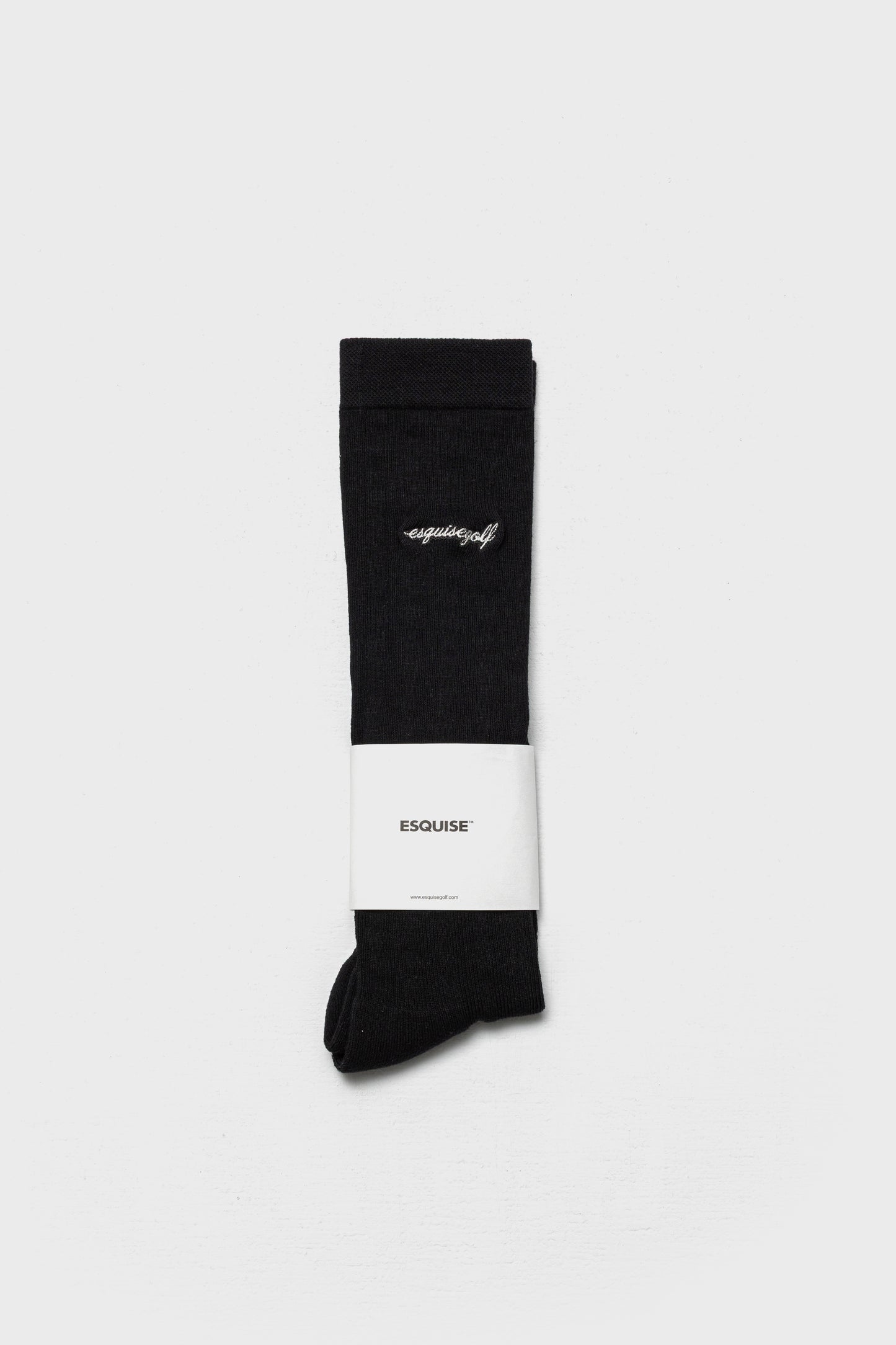 RIBBED HIGH SOCKS - Black