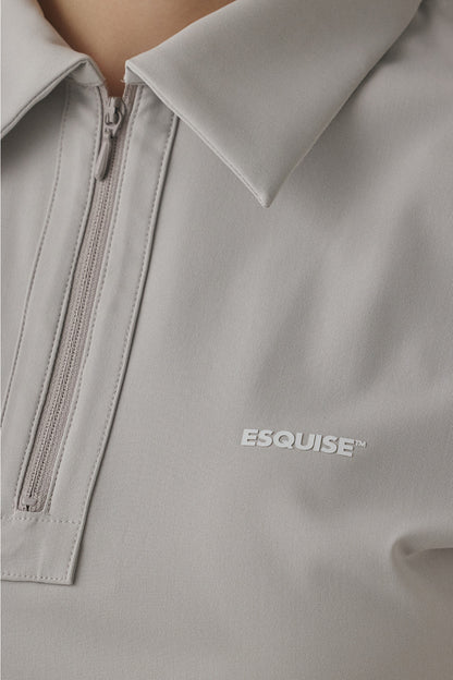 MODERN ZIP POLO - Clay