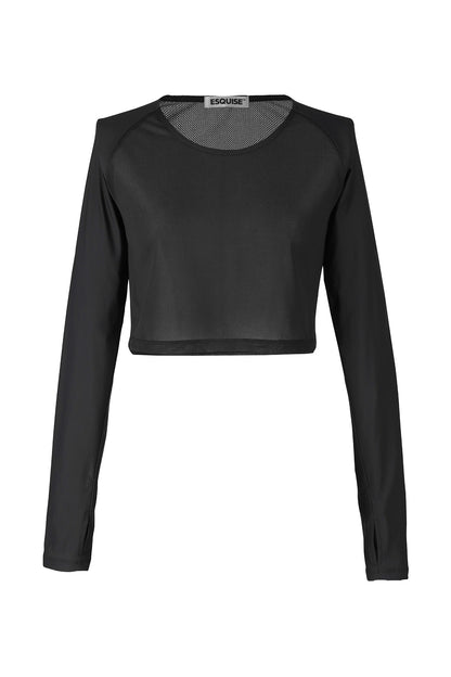 UV-CUT SHEER INNER - Black