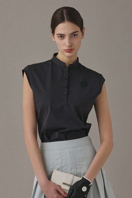 AIRY SLEEVELESS TOP - Black