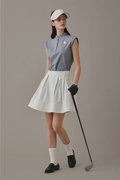 ROMAN FLARE SKIRT - White