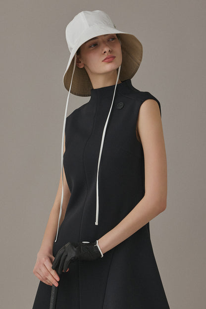 FLOATING MINI DRESS - Black