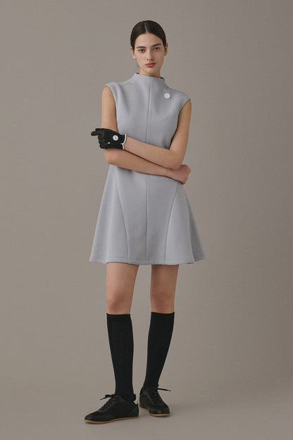 FLOATING MINI DRESS - Soft Blue
