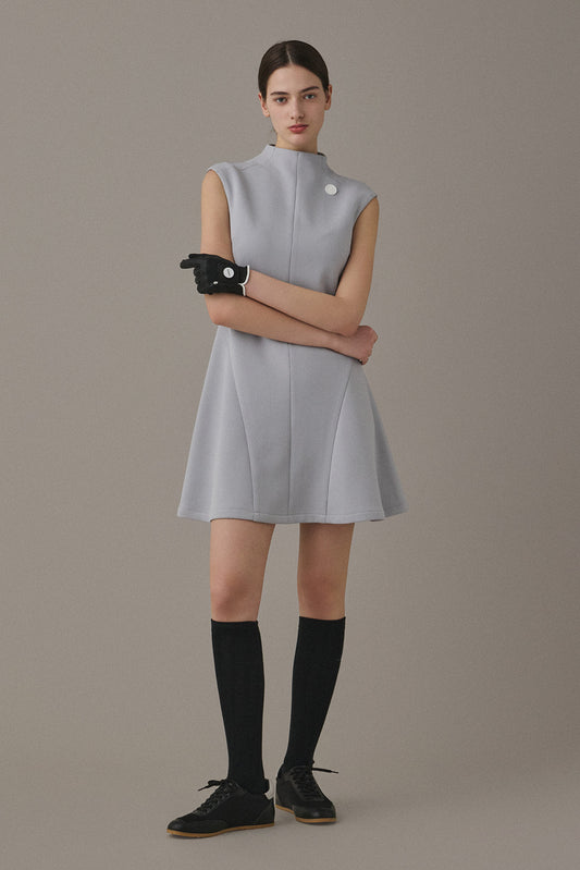 FLOATING MINI DRESS - Soft Blue