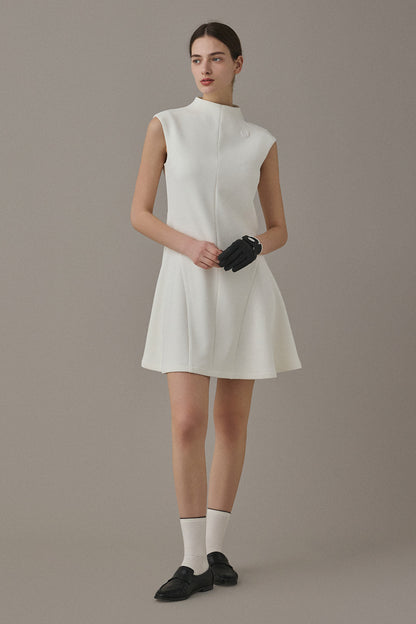 FLOATING MINI DRESS - White