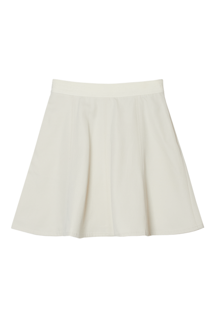 MINIMAL FLARE SKIRT - Cream