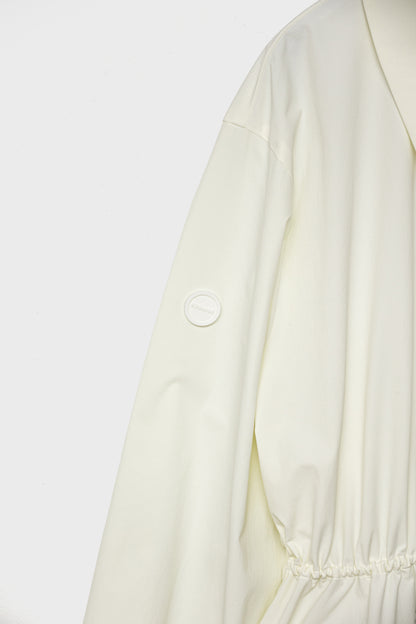 DRAWSTRING LIGHT JACKET - White