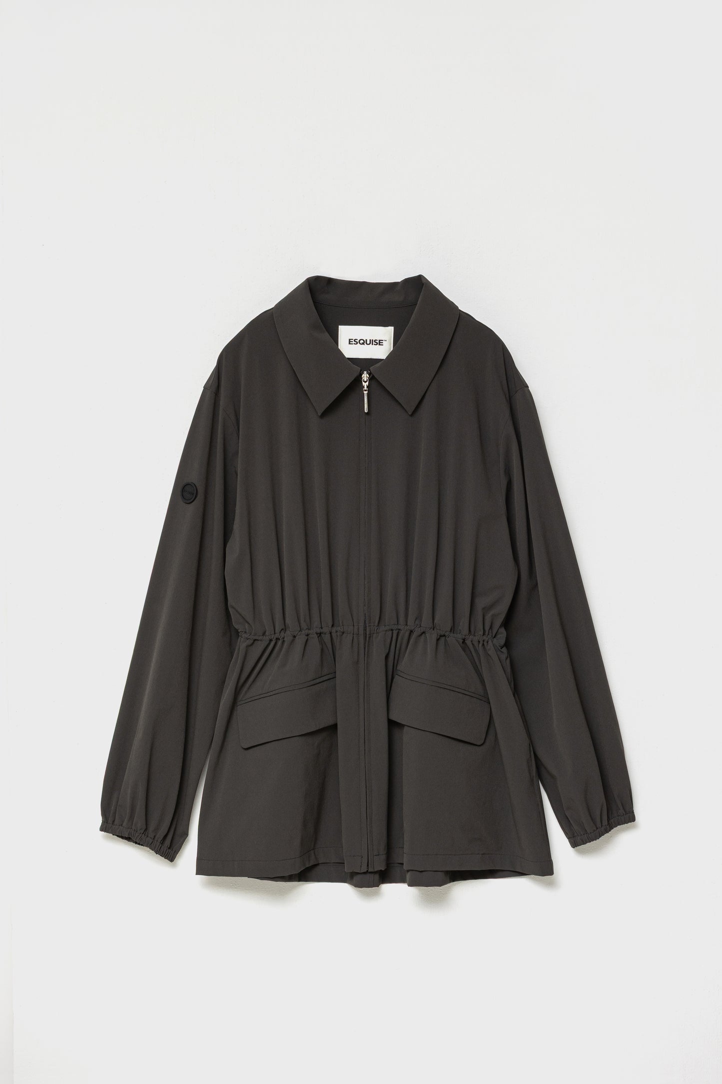 DRAWSTRING LIGHT JACKET - Charcoal