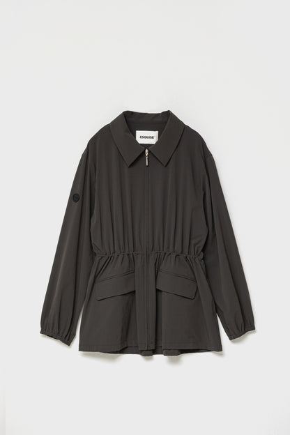 DRAWSTRING LIGHT JACKET - Charcoal