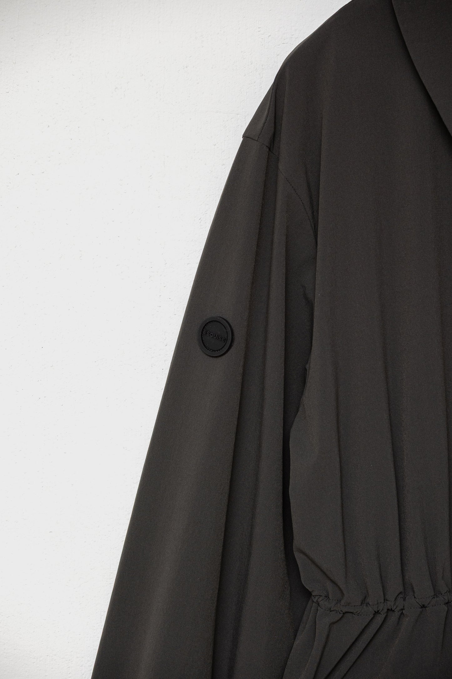 DRAWSTRING LIGHT JACKET - Charcoal
