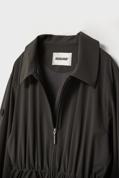 DRAWSTRING LIGHT JACKET - Charcoal