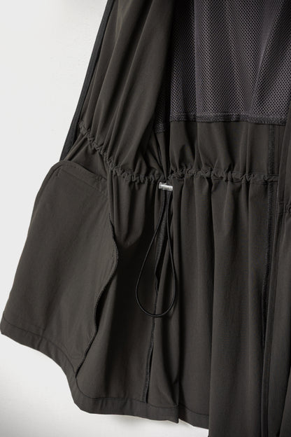 DRAWSTRING LIGHT JACKET - Charcoal