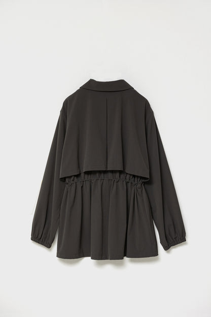 DRAWSTRING LIGHT JACKET - Charcoal