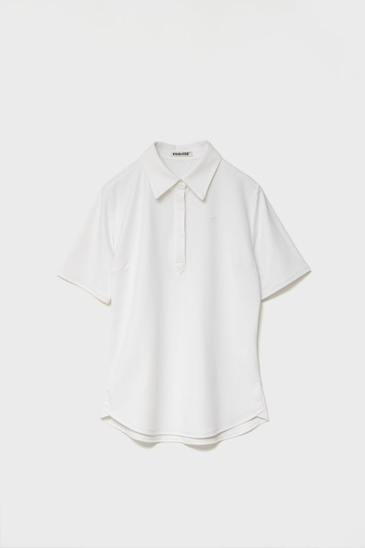 AIRY STRETCH POLO - White