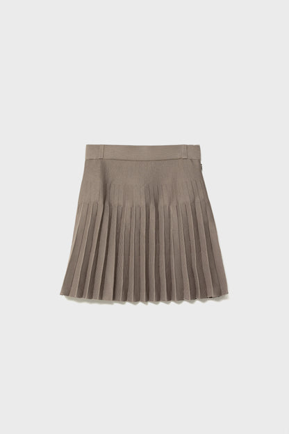 RECYCLED SMOOTH-KNIT PLEATS - Beige