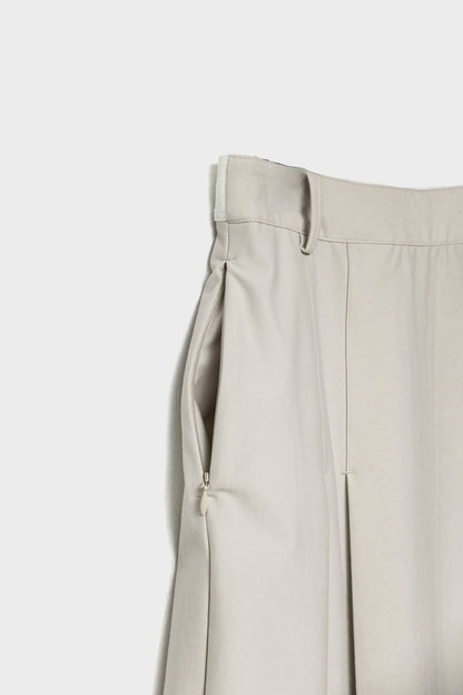 SILK TOUCH PLEATED SKIRT - Light Beige