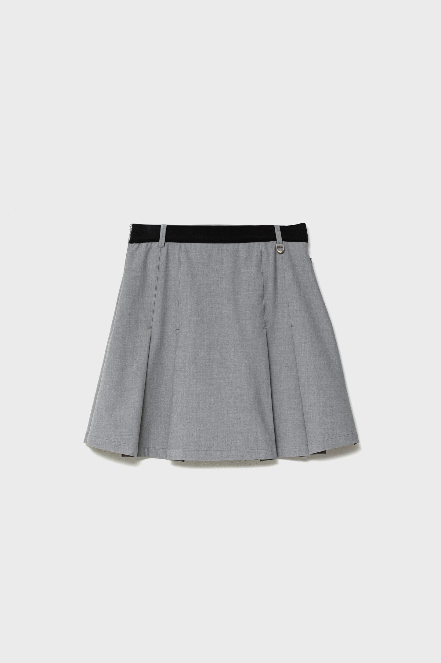 SILK TOUCH PLEATED SKIRT - Light Gray