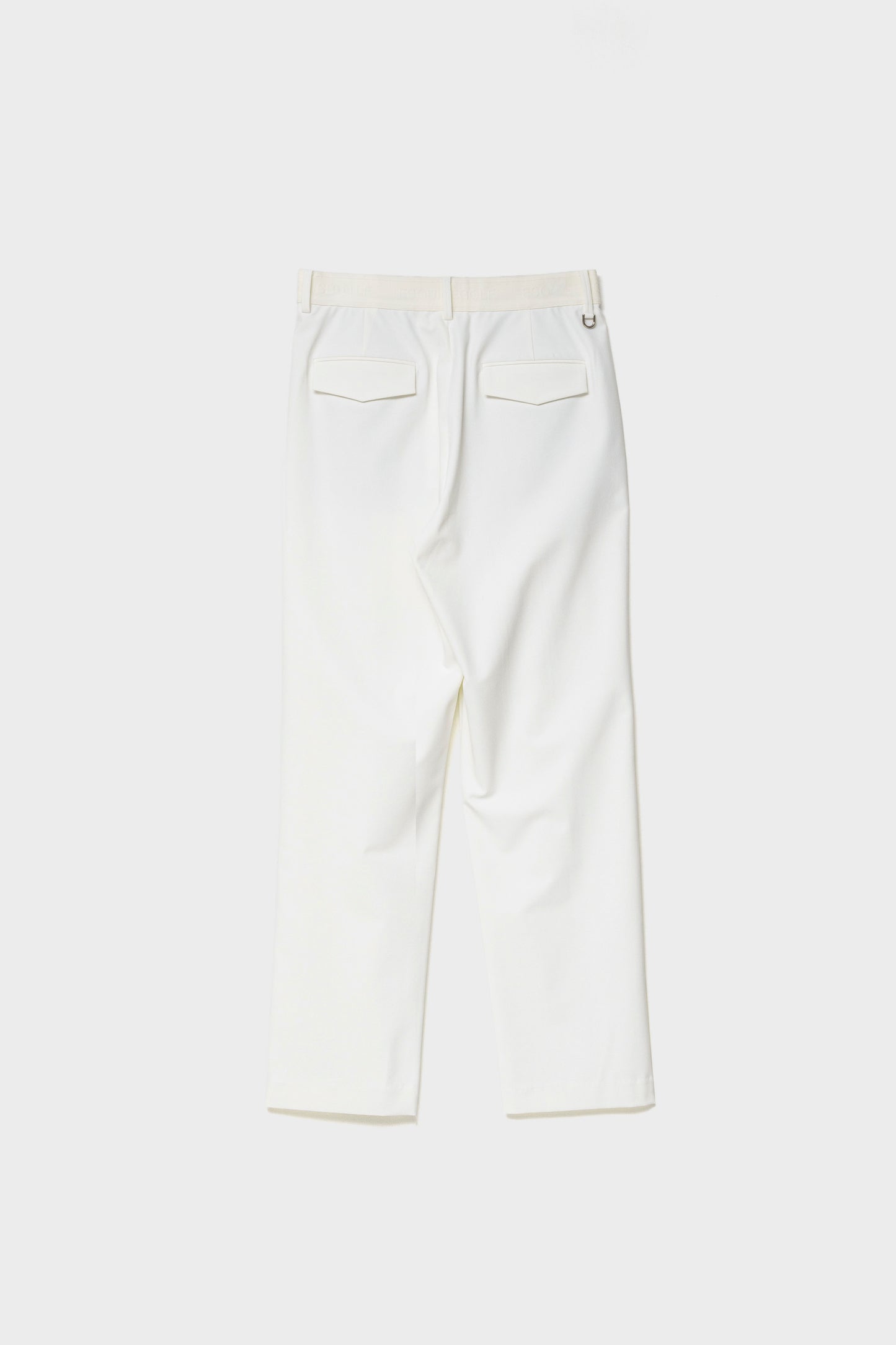 RELAXED DOUBLE PLEATS TROUSERS - White
