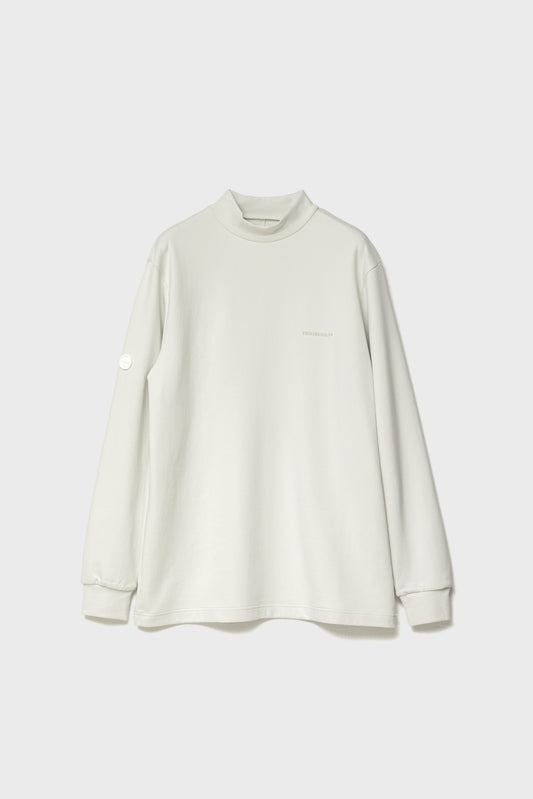RELAXED STRETCH MOCKNECK - White