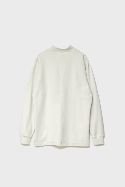 RELAXED STRETCH MOCKNECK - White