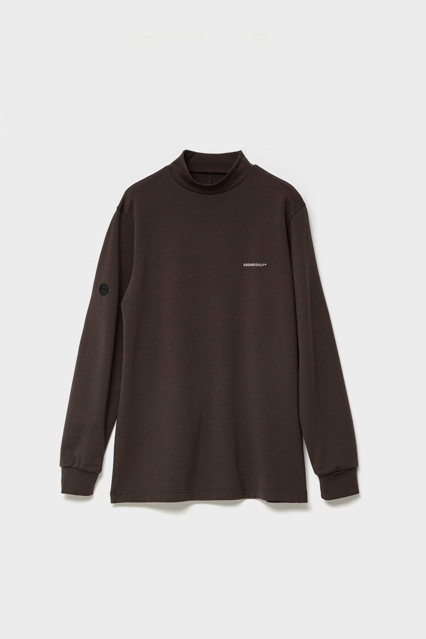 RELAXED STRETCH MOCKNECK - Brown