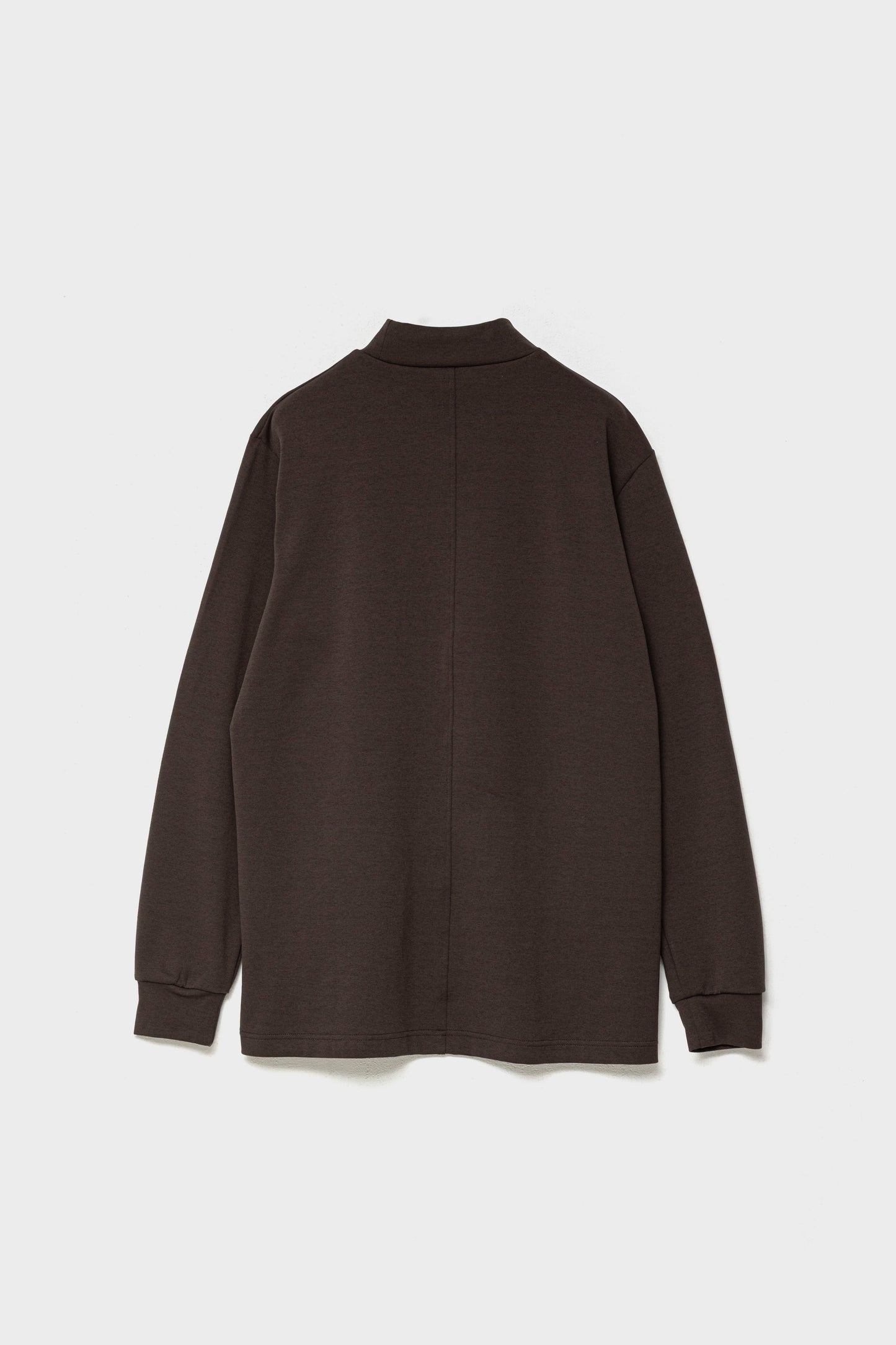 RELAXED STRETCH MOCKNECK - Brown