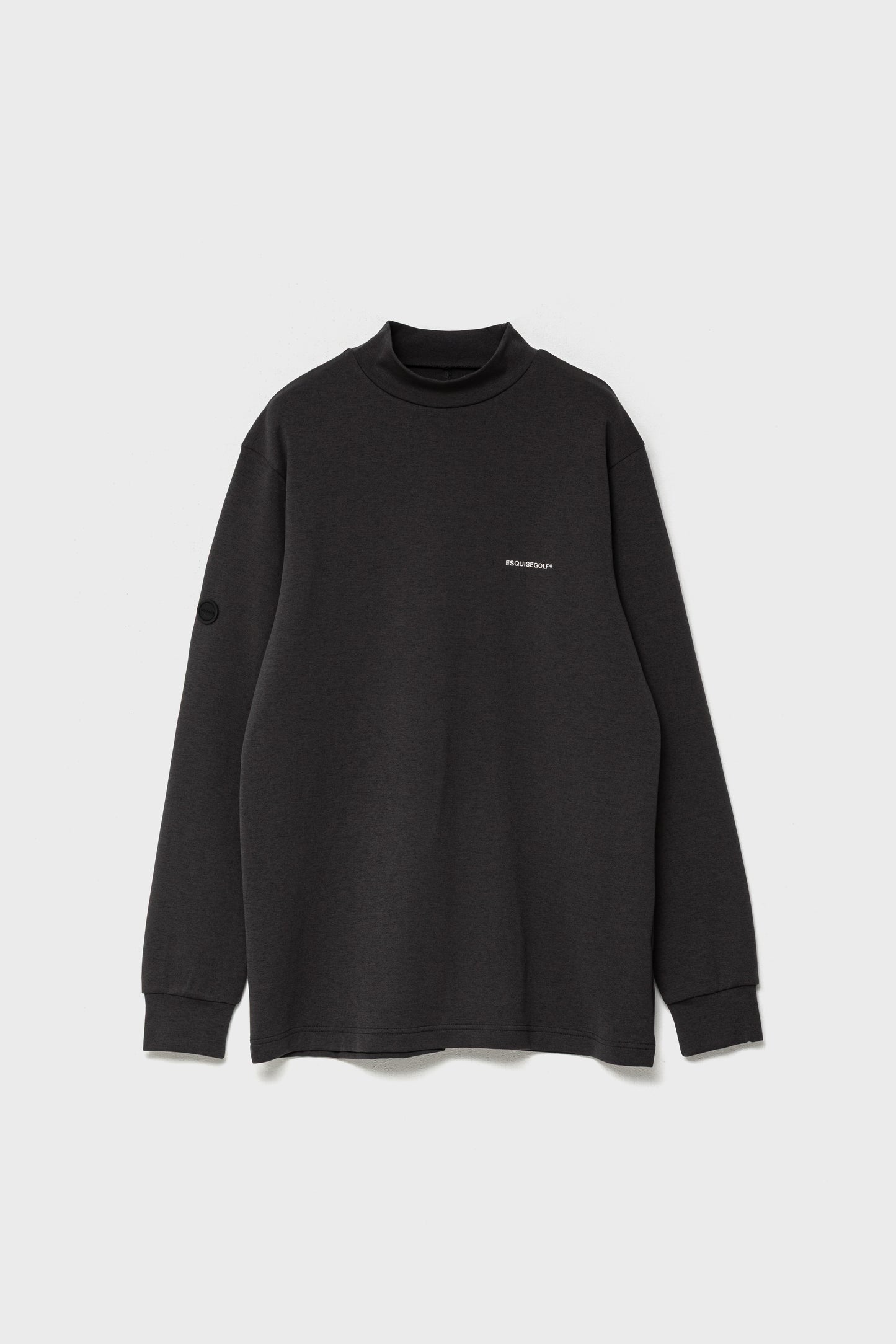 RELAXED STRETCH MOCKNECK - Charcoal