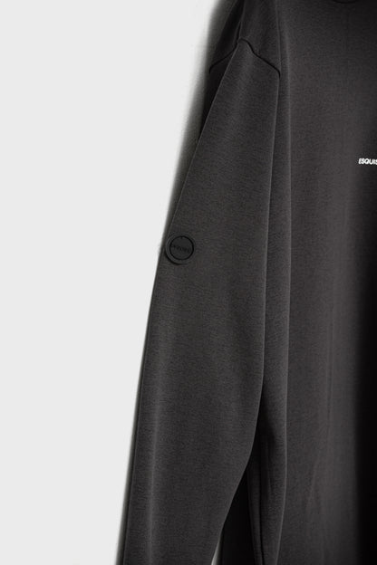 RELAXED STRETCH MOCKNECK - Charcoal