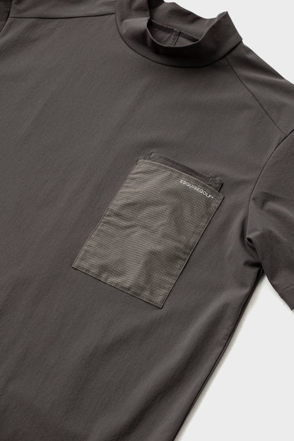 UTILITY POCKET MOCKNECK - Charcoal
