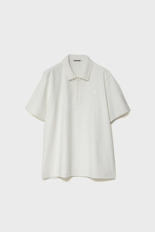 MODERN ZIP POLO FOR HOMME - White