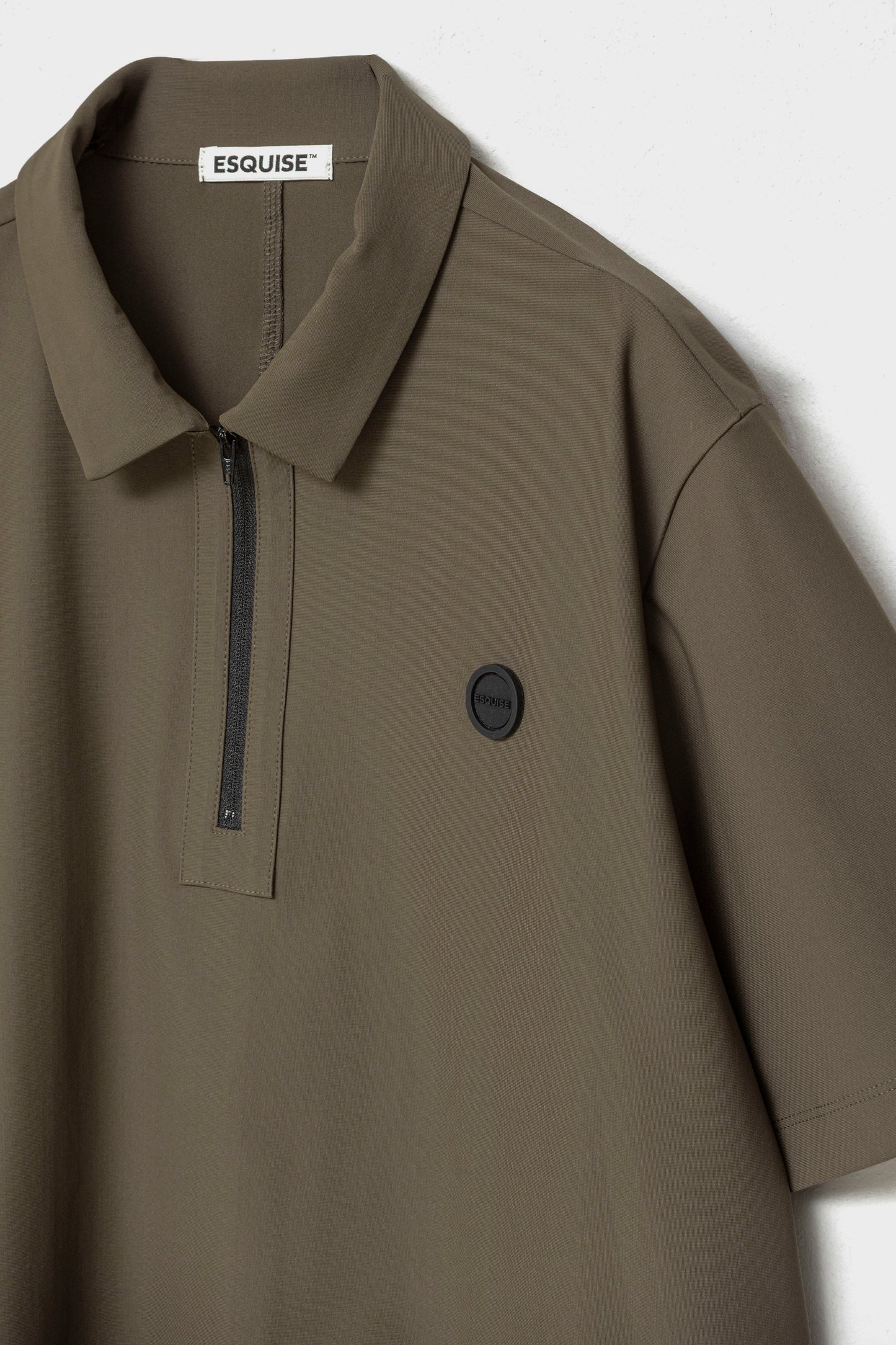 MODERN ZIP POLO FOR HOMME - Khaki