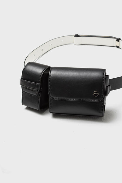 DUO FORMS WAIST BAG - Black