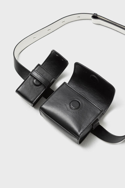 DUO FORMS WAIST BAG - Black