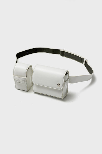 DUO FORMS WAIST BAG - White