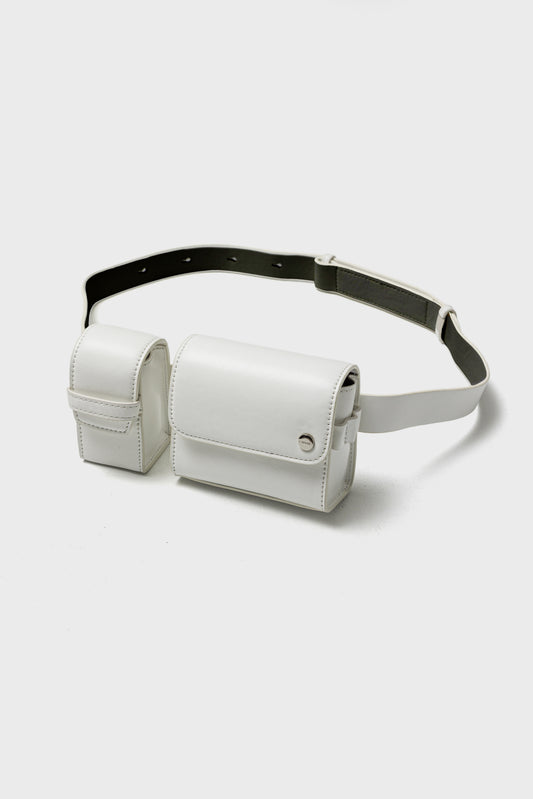 DUO FORMS WAIST BAG - White