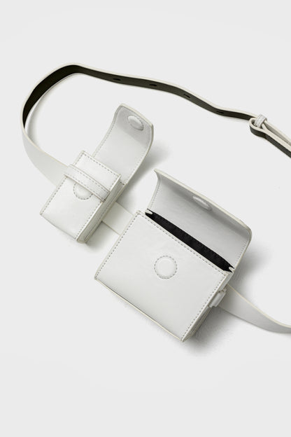 DUO FORMS WAIST BAG - White
