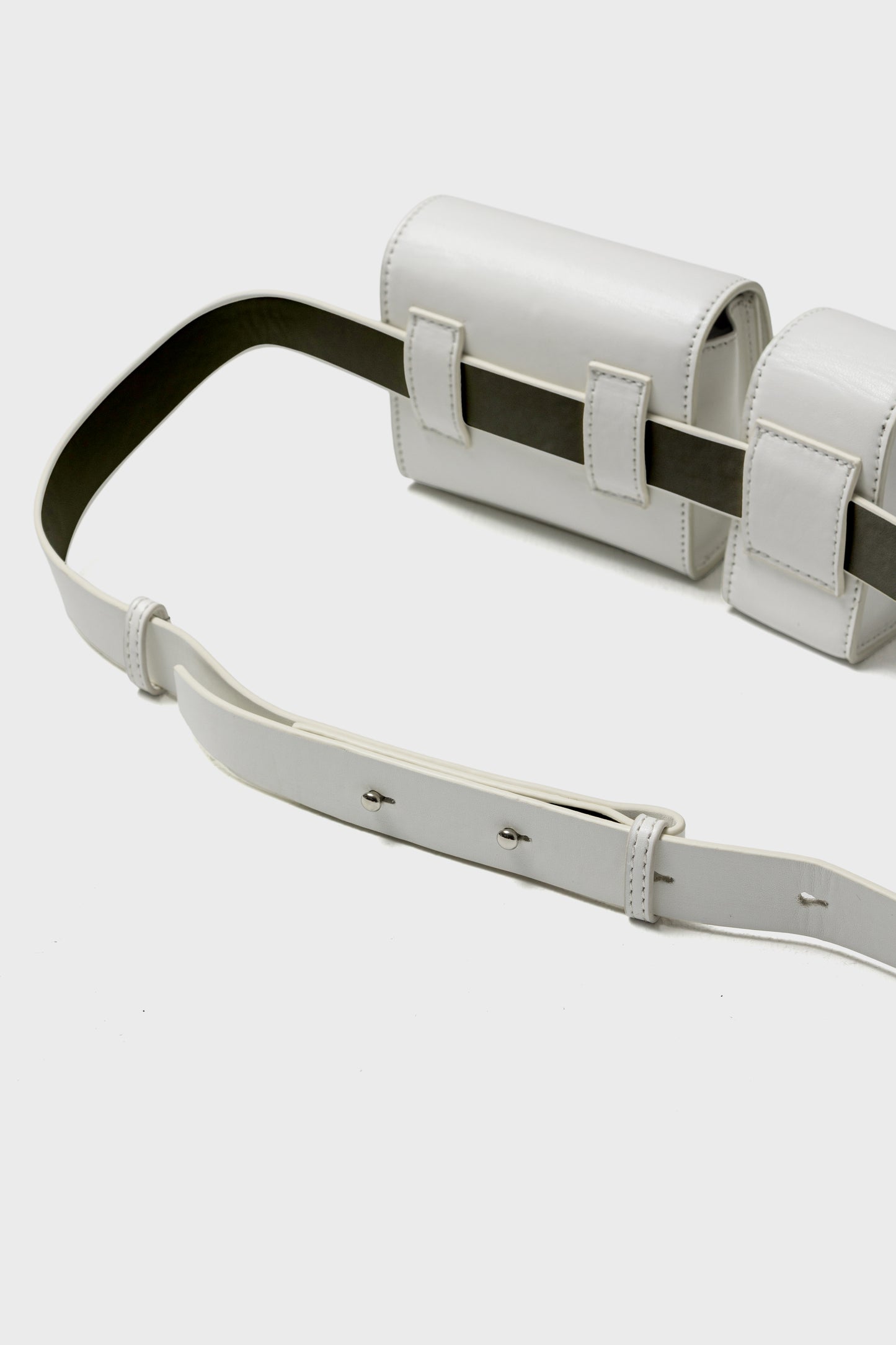 DUO FORMS WAIST BAG - White