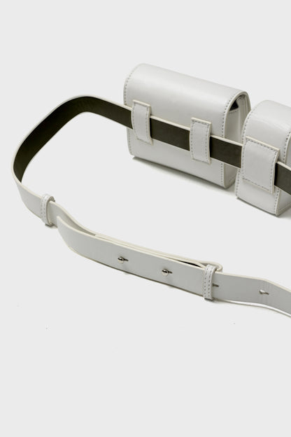DUO FORMS WAIST BAG - White