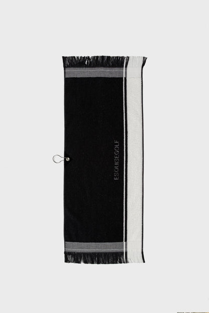 BICOLOR TOWEL - Black x White