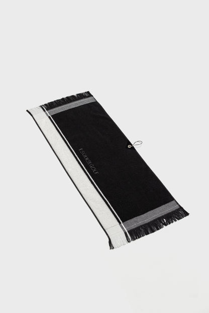 BICOLOR TOWEL - Black x White