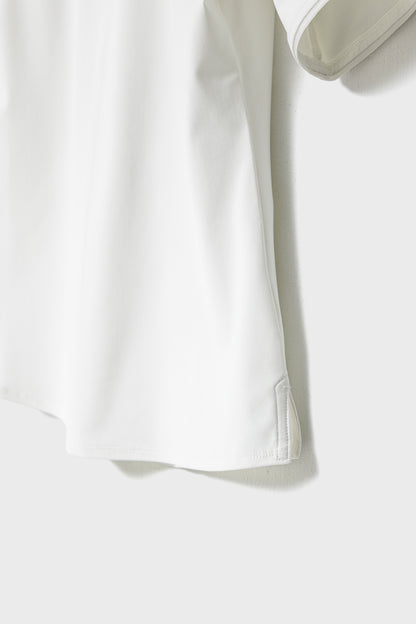 MODERN ZIP POLO - White