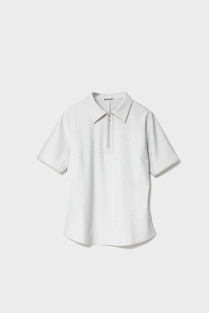 MODERN ZIP POLO - Clay