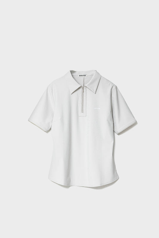 MODERN ZIP POLO - Clay