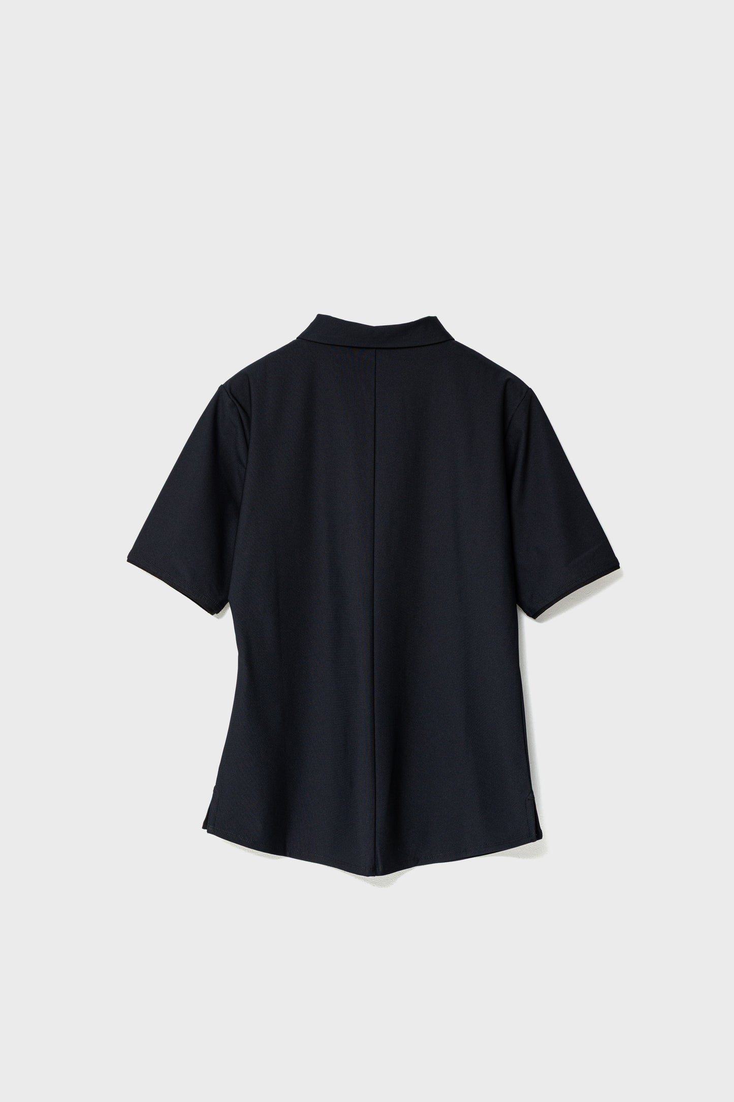 MODERN ZIP POLO - Black